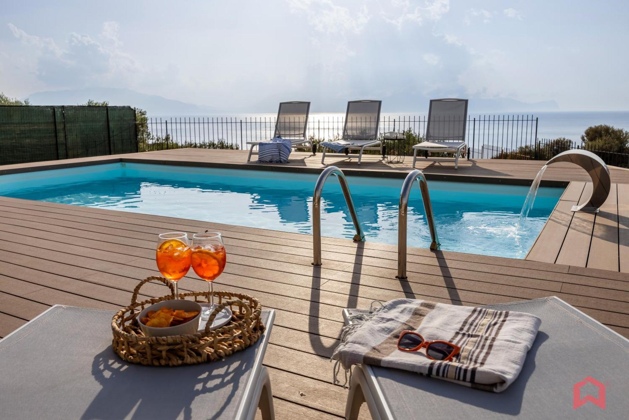 Villa With Sea View Private Pool Terrasini Εξωτερικό φωτογραφία