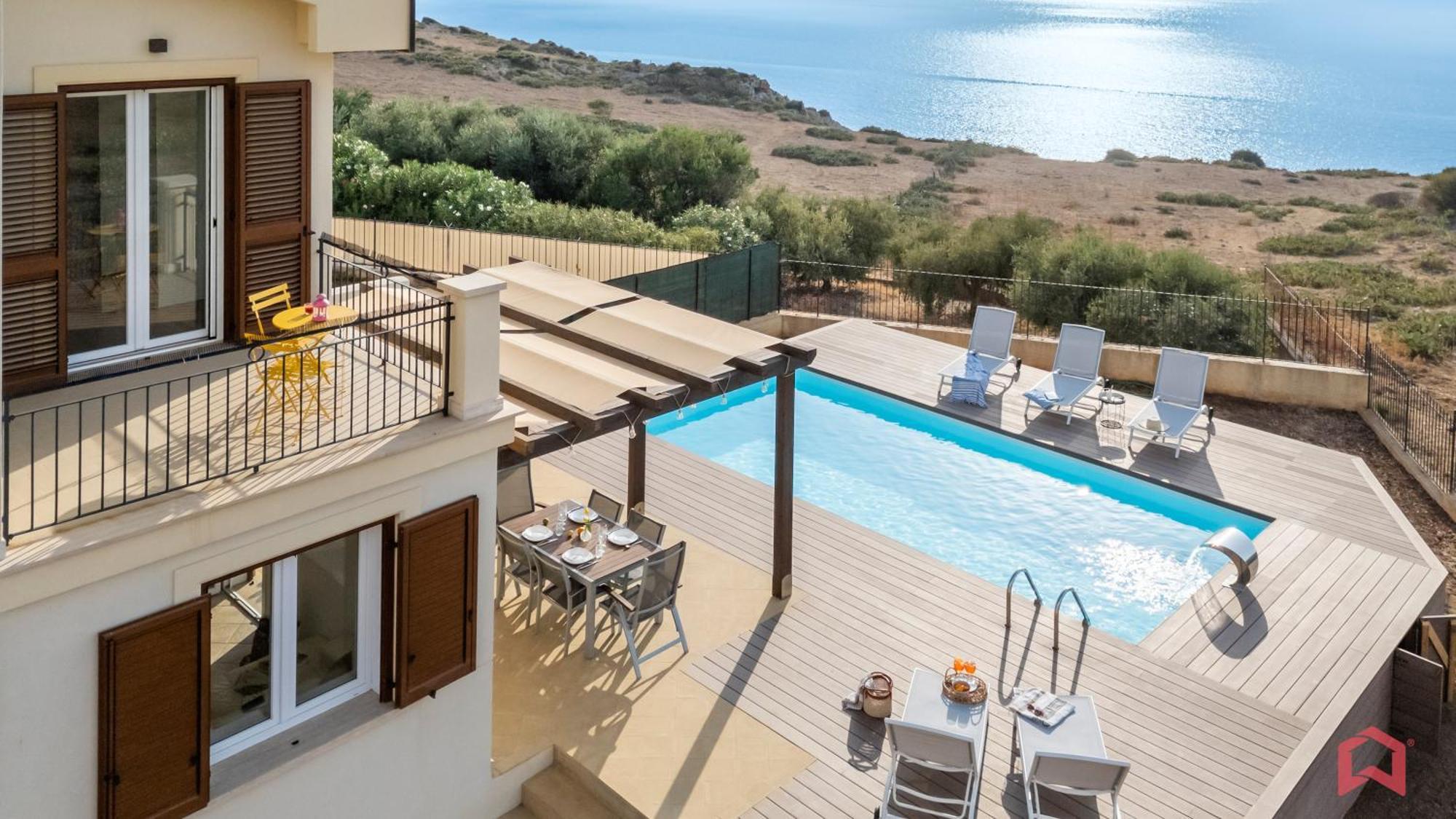 Villa With Sea View Private Pool Terrasini Εξωτερικό φωτογραφία